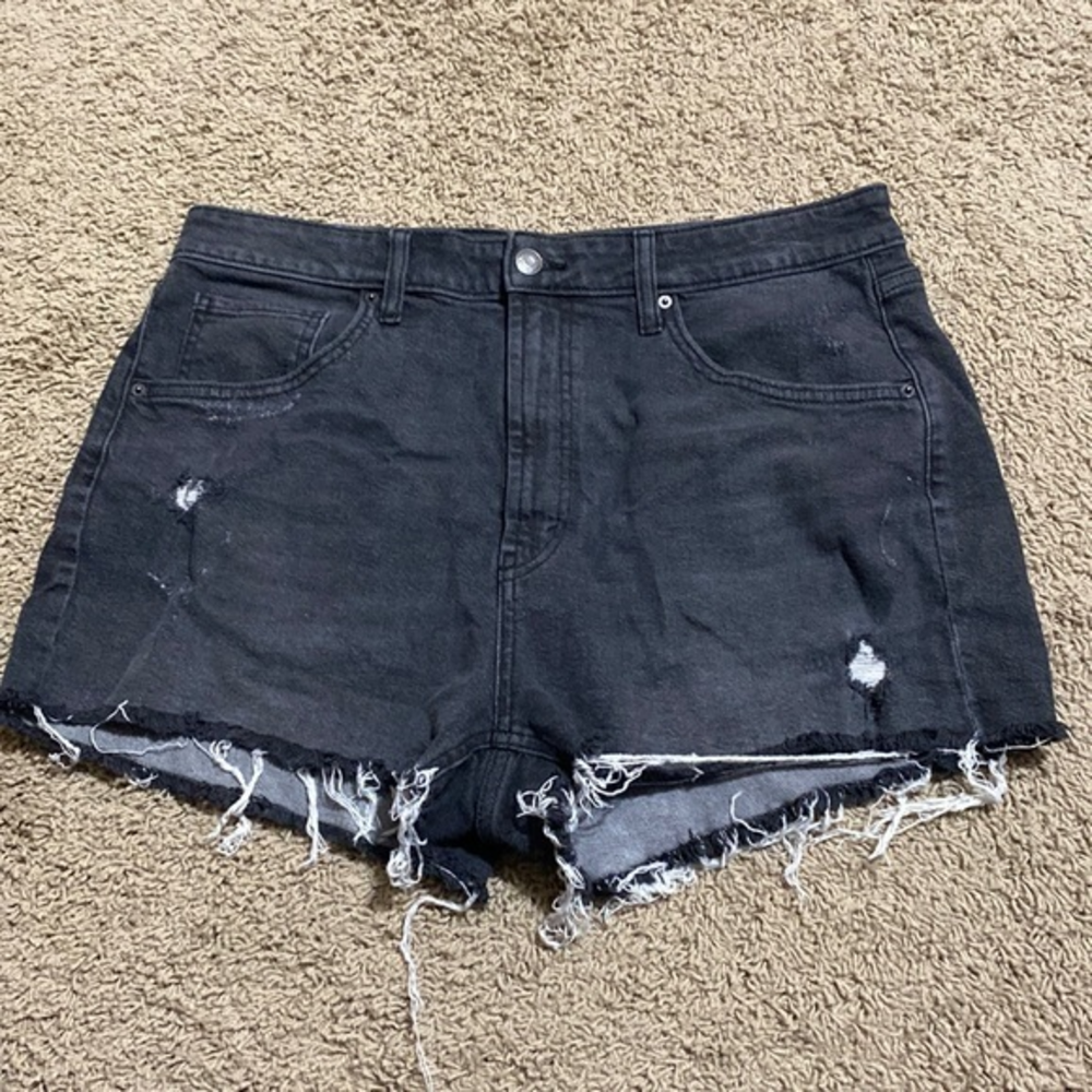 Wild Fable Highest Rise Mom Shorts Black Size 14